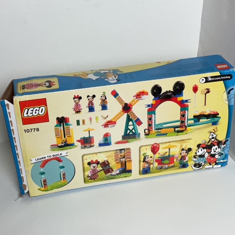 LEGO 10778 Disney Mickey Mouse Fun Fair Set - Red, Yellow, Blue - Picture 2 of 5